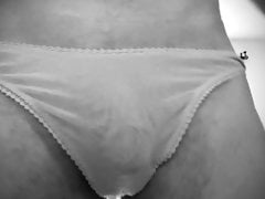 Walking in Wifes Panty in black and white