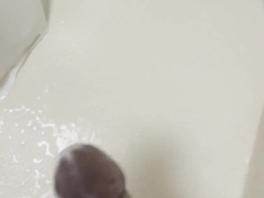 BIG BLACK COCK Tugging In The Douche