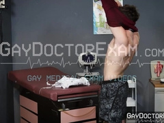 Doctor Jonah Wheeler treats young Calvin Michaels stress with a deep anal pounding
