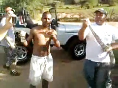 Baixou as calcas do amigo de cana