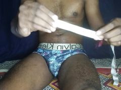 Desi guy playing with his juicy monster Dick