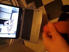 Masturbing and cumming watching porn