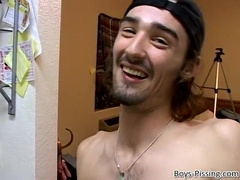 Amateurs Ian Madrox and Dustin Kilimin jacks off together