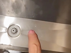 hot boy jerk in public toilet, hot boy jerk, big dick, long dick jerk