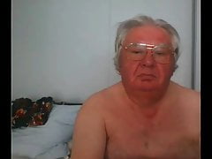 grandpa cum on webcam