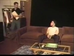 Boss and employee and new hairy guy