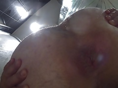 Pushing out anal plug