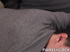 Bearded stepdad massages and raw fucks twink stepson