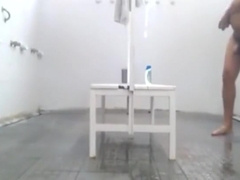 Spying On a Hung Guy in The Gym Showers