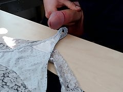 Cum in another of sis thong panty