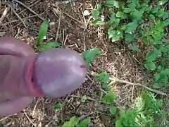 Cumshot27 cum blast outdoor slowmo
