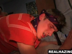 Frat Man Dude Deepthroating Spear And Getting Boinked Rectally