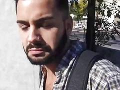 Straight stud agrees for public fuck for the first time