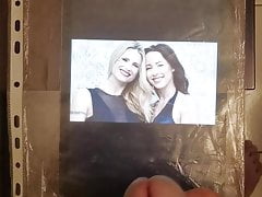 Cum on Mom Michelle and daughter Aurora