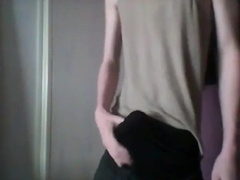 skinny twink masterbates with sex toy