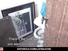 Latino Renovator Sucks Cock As Extra Service