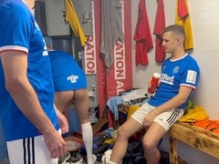 Straight soccer boys have their way with Jak White in the locker apartment