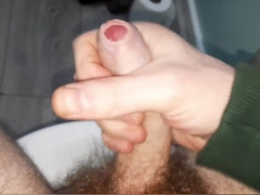 Stroking Until My Uncircumcised Hard-On Ejeculates (In 4K)