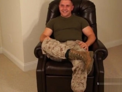 Straight Military Men Inspected by faggot