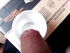 Cum in a cup