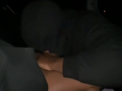 Hetero Curved BIG BLACK COCK Deep-Throated In The Backseat