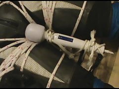 Tied bikerlsave is restrained