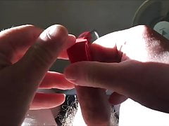 Long foreskin session in sunshine - 30 minutes, 18 items
