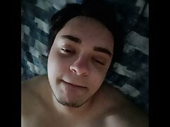 FTM MOANING while fucking himself with a dildo