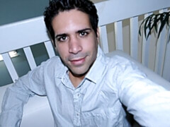 Ex-boyfriend jerking off furiously in a solo video