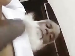 old Arab playing with her dick
