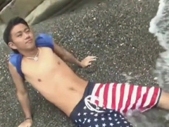 Sweet Asian Amateur Twink Gets a Cum [censored] 2