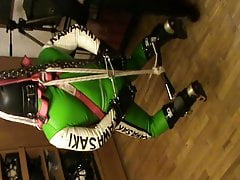 Hogshackled bikerslave is supended - 1