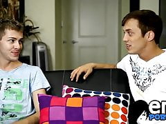 18yo stud Brice Carson fucks for cumshot after blowjob