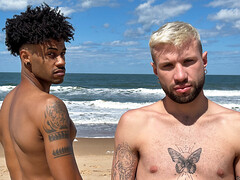 Sunny perversions by the beach for Will Schokolade and El Aleman