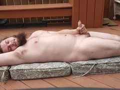 Masturbating On The Back Deck In The Breezy Sun