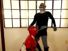 Deep throat, mask, bukkake