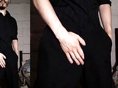 Skinny Boy Stripping Then Oiling and Jerking off - Huge Cumshot Video