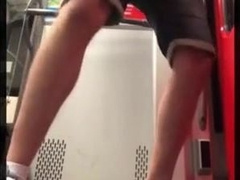 Exhibition Twink jerks off in a train 4