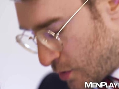 Bottom Seth Peterson gets pounded like a pro by stud in suit Charlie Cherry