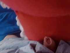 Toying with the Huge Blue Dinosaur and demolishing it