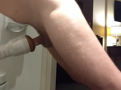 Yelling While Cramming My Fleshlight with Jizz