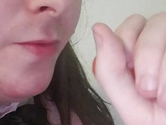 Bunny sucks rainbow dick!