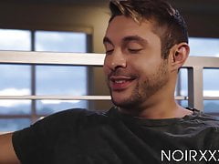 Sensual Seth Santoro bareback fucked by BBC after deepthroat