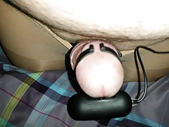 Abspritzen mit Vibrator