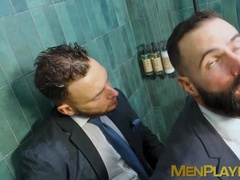Wet and rough anal fucking suited Dani Robles and Hairy Wolf