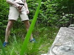 Cum in nature, draussen abgespritzt