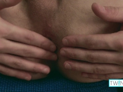 Young Towheaded Twunk Jacob Drains His Rock Rock-Hard Meat Bare!