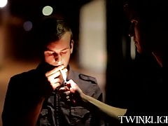 Twink analpounds his man after receiving an erotic rimjob