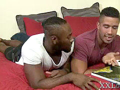 draped black hunks penetrate for jizz in mouth