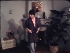 Mustache man makes retro porn